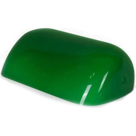 Verre de Couleur Verte Couvercle de la mpe Banquier- la mpe Banquier Abat-Jour en Verre Abat-Jour (1/3)