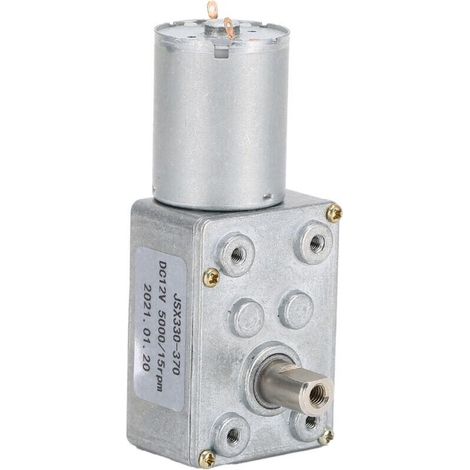 Moteur à engrenage hélicoïdal JSX330‑370 DC 15 tr/min, réducteur pour ouvre-portes et fenêtres 12V