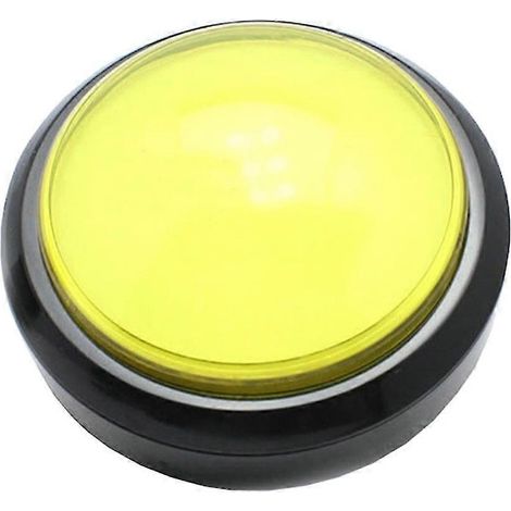 Bouton-poussoir rond de 100 mm avec LED et micro-interrupteur pour borne d'arcade DIY (1/5)