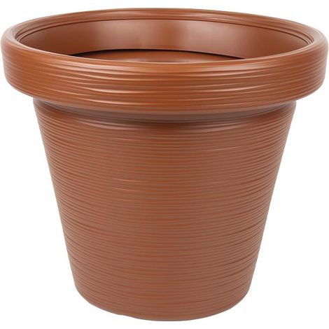 Maceta rayada terracota Ø 390 x 339 mm 22,5 L (1/4)