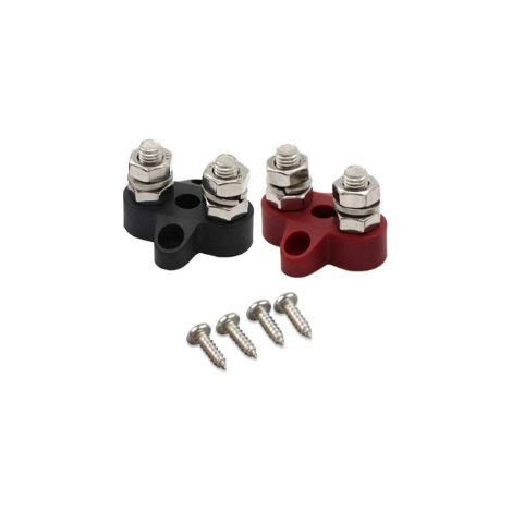Dual Terminal Stud M8-linked set (1 red/1 black) Victron Energy