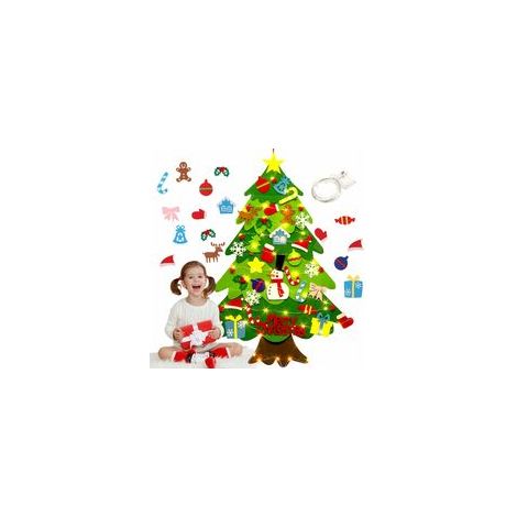 Weihnachtsbaum-Bausatz aus Filz für Kinder