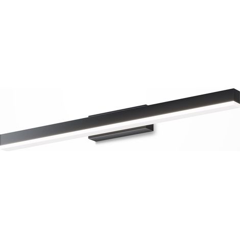 Applique Da Parete Moderno Fichte Metallo Nero Acrilico 1 Luce Led 14W (1/4)
