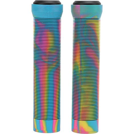 1 Paire de Poignées de Guidon en Caoutchouc 22.2mm Antidérapantes pour VTT, Manchons de Protection Jaune-Vert (1/5)
