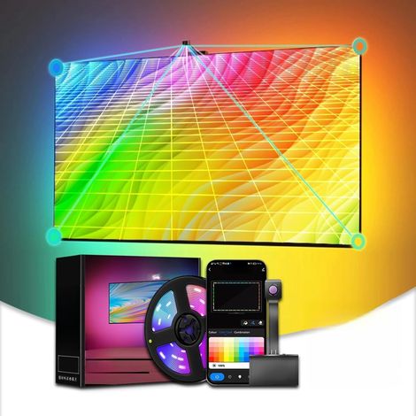 Synchronisierung der TV-Hintergrundbeleuchtung mit der Bildschirm-Graffiti-App Farbauswahl für den TV-Bildschirm Synchronisierung der LED-TV-Beleuchtung mit dem Fernseher RGB-Farb-LED-TV-Hintergrundli (1/5)