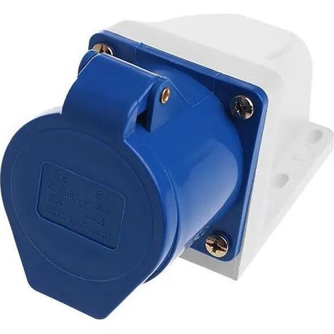 Prise courant industrielle - 32A, 3 broches, étanche IP44, 220V-250V, 2P+E 1 pc (1/5)