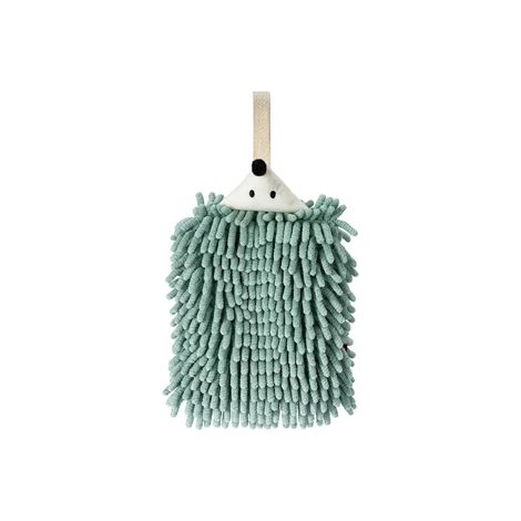 Essuie-mains de cuisine essuie-mains de salle de bain avec boucle de suspension serviette en microfibre absorbante douce à séchage rapide vert