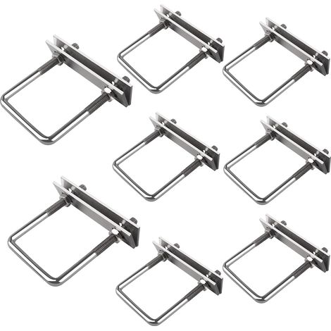 Boulons En U Boulons M8, Boulon En U En Acier Inoxydable Avec Écrou Plaques Rondelle, U-Boulon M8 x 60 x 100mm, U Boulons pour Coffre de Toit, Bride de Fixation (1/5)