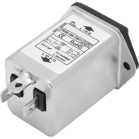 CW2B-10A T (001) EMI-Netzfilter mit Sicherungssockel 2-in-1, Einzelsicherung 125/250 V (1/5)