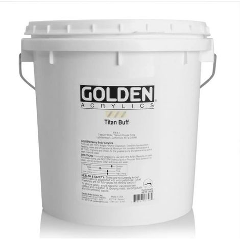 Peinture acrylique - GOLDEN - Chamois Titane S1 - 3,78 L - Beige - Haute qualité