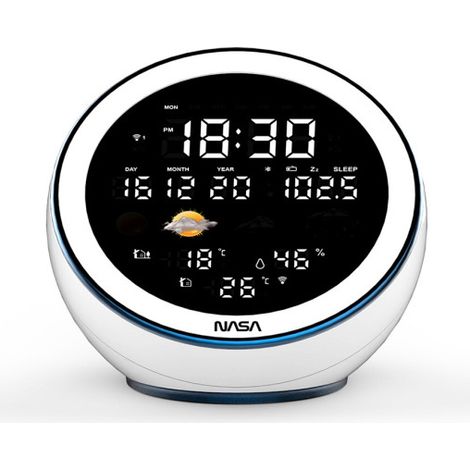 Radio réveil Nasa WSP 1500WH Blanc (1/5)