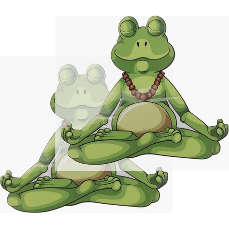 Lot de 2 Feuilles D'autocollants Grenouille en Vinyle Adhésifs Verts pour Scrapbooking Surface Lisse, pour Décoration Créative Intérieure et Extérieure (1/5)
