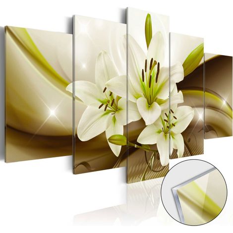 Tableau sur Verre Acrylique "Modern Lily" 50 x 100 cm (1/2)