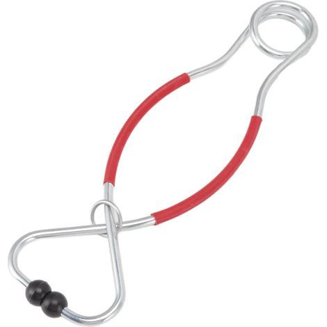 Nasenklemme für Rinder (Bullen und Kühe), robustes und stichfreies Zugwerkzeug, aus Metall, für Landwirtschaft und Viehzucht, veterinärmedizinische Anwendung, Größe L, rot. (1/5)