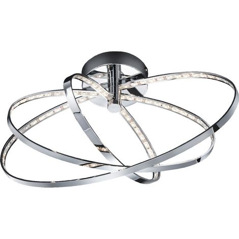 Plafonnier Métal/Plastique 13 W Integrated Chrome (1/5)