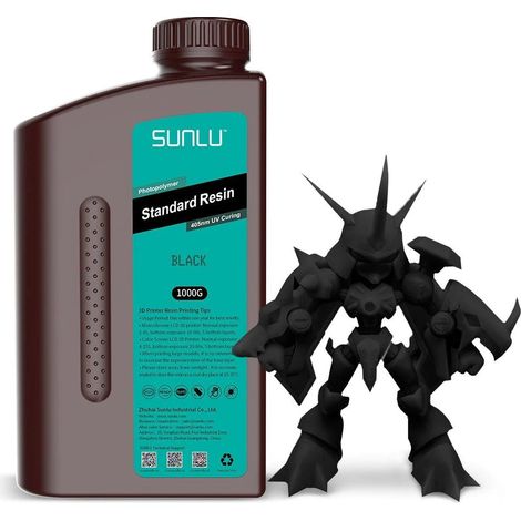 SUNLU Standard 3D Resin SUNLU Standard 3D Resin 1000g Black