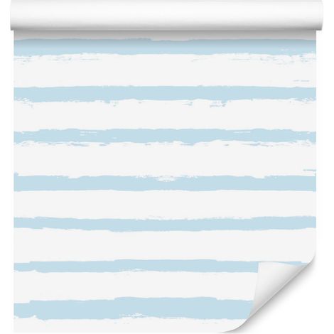 Carta da parati a righe e linee con effetto pennellata per soggiorno e camera da letto, 50x1000 cm. (1/5)