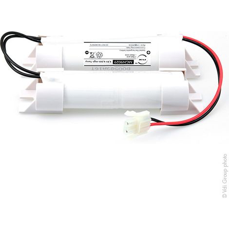 NX - Batterie eclairage secours 2D+2D ST5 Twin Stick Fils + AMP 4.8V 4Ah (1/3)