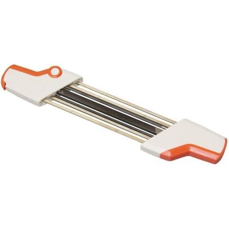 Pour aiguiseur de tronçonneuse Stihl compatible avec chaîne de tronçonneuse Stihl 3/8 P, lime facile Stihl 2 en 1 4,0 mm (1/5)