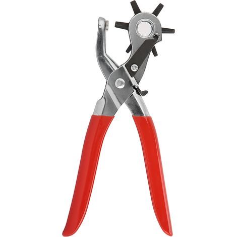 2-4.5mm Carbon Steel Multi Hole Belt Punch Plier For Leather Paper Plastic