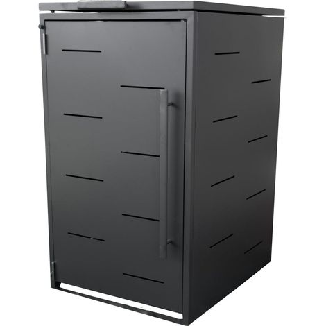 Trendline Mülltonnenbox 67 x 81,5 x 116 cm, Metall Mülltonnenbox