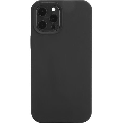 Étui iPhone 12 ProMax Noir en Silicone Liquide Antichoc et Protecteur (1/5)