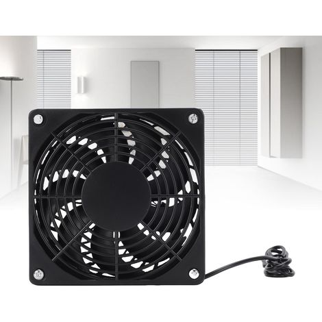 Ventilateur Électrique Solaire ABS Kit de Ventilation Circulaire pour Cuisine Maison Animaux Poulailler Serre (1/5)