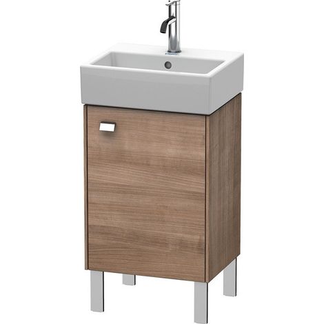 Duravit Brioso Mueble bajo mesada 43.4.0 x 33.9 cm, 1 puerta, con bisagra a la derecha, 1 balda de cristal, para lavabo Vero Air 072445, Color (frente/cuerpo): Ticino decorado en madera de cerezo, mango cromado - BR4430R1073