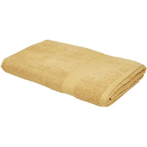 TODAY Essential - Maxi drap de bain 90x150 cm 100% Coton coloris ocre (1/4)