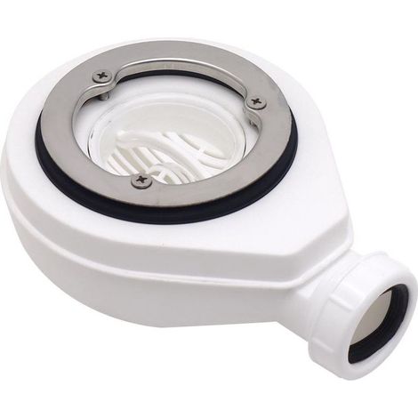 Horizontales Abflussrohr ohne Abdeckung, 40 mm, für Duschwannen, Heizungsrohre, Abwasserleitungen, Duschablaufrohre (1/5)