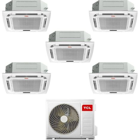 TCL Climatizzatore Inverter Penta Split a Cassetta 9+9+9+9+12 con MT4250 Wi-Fi R-32 Classe A++