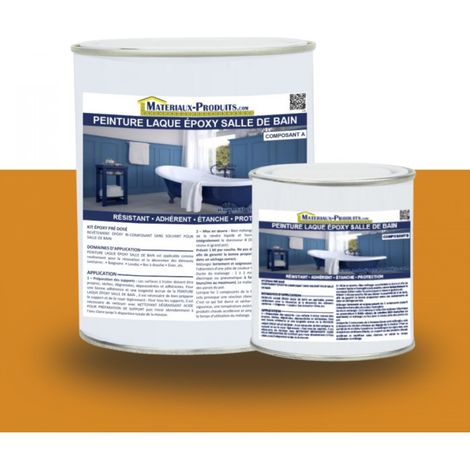 Peinture Laque Epoxy Salle de Bain - 1 Kg Orange - MATPRO (1/5)
