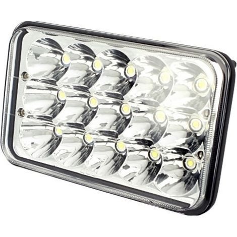 Trade Shop - ZUSATZSCHEINWERFER H4 OFFROAD CAR 15 LED FERNLICHT ABBLENDLICHT IP67 - (1/4)