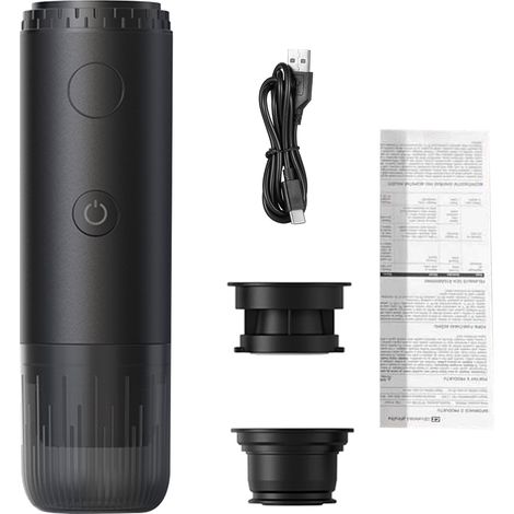 Machine à café électrique portable 2 en 1 avec capsules et poudre, pression de 20 bars, batterie 7800 mAh rechargeable pour la maison, le bureau et les voyages (1/5)