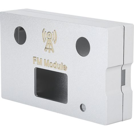 Module radio FM pour DSP/PLL stéréo numérique, boîtier en alliage d'aluminium, fournitures électroniques grand public, argent (1/5)
