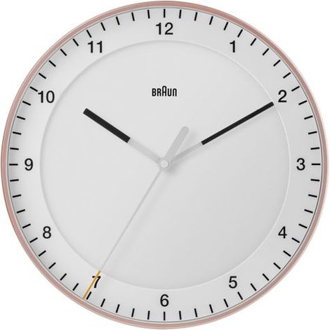 Braun BC 17 PW rosa/weiß Quarzwanduhr, analog