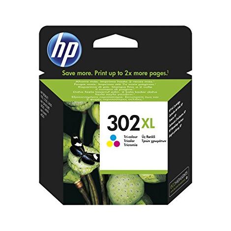 HP Original 302XL Cyan/Magenta/Gelb Druckerpatrone mit hoher Reichweite