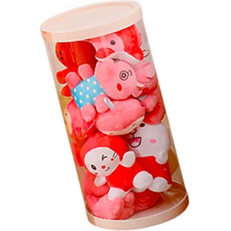Aufbewahrungsbox für Plüschpuppen, transparenter Spielzeugkorb für Kinder, großes Fassungsvermögen, PVC-Puppenzylinder, 32 x 50 cm (1/5)