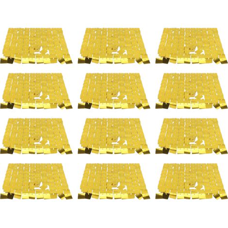 Backdrop mural scintillant PC PET miroir carré sequin – Panneau déco mariage anniversaire fête or 12 pièces (1/4)