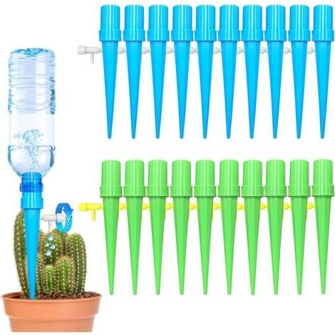– Kit de 20 goutteurs d'arrosage automatique réglables – Matériau ABS – Arrosage de 1 à 15 jours – Compatible avec bouteilles d'eau (1/5)
