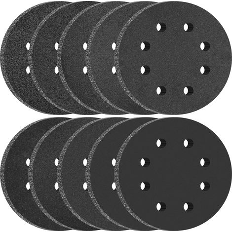 Discos de lijado de 125 mm para uso en seco y húmedo, 8 orificios, 100 unidades, granos 80, 120, 180, 240, 320, 400, 600, 800, 1000 y 2000, de carburo de silicio para lijadoras orbitales aleatorias. (1/5)