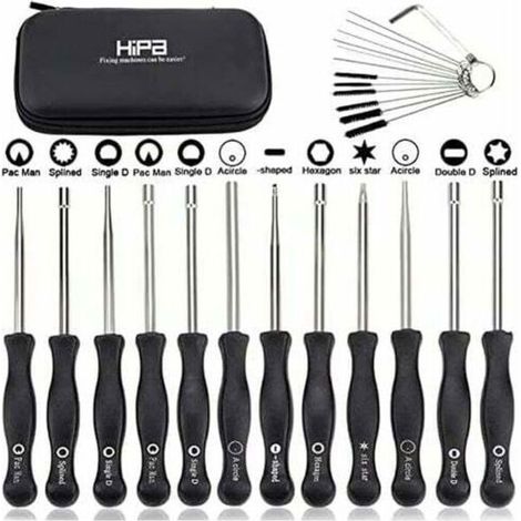 Kit de ajuste de carburador - Incluye 12 herramientas - Destornillador de ajuste - Compatible con motores de dos tiempos (1/4)