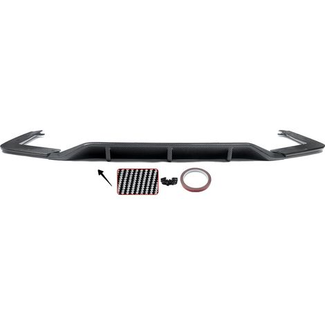 Difusor trasero tipo aleta de tiburón, diseño aerodinámico, compatibilidad con M Sport, aspecto de fibra de carbono. (1/2)