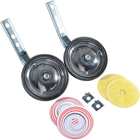 Stabilisateur vélo enfant 12 14 16 20 pouces roues additionnelles roulettes acier (paire)