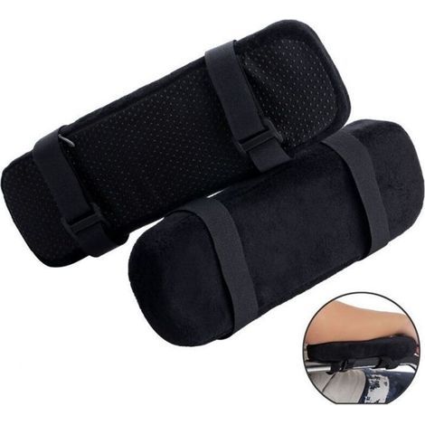 Set mit 2 ergonomischen Armlehnenkissen für Bürostühle – Memory-Schaum – Ellbogenentlastung (1/5)