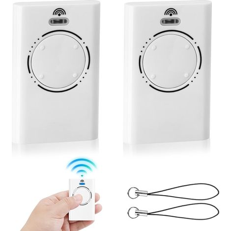 Télécommande Portail - 2 Pièces - ABS Blanc - 4 Canaux 868MHz - Compatible XT2 XT4 SLH - Clonage Code Tournant