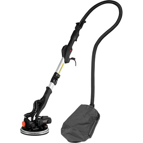 Dnipro-M Lijadora de Paredes 820W, 225 mm, 600-1900 RPM, con 6 Discos P60-P240, LED, Aspiración de Polvo y Mango Extensible – Para Paredes y Techos. WS-225S