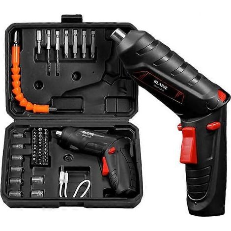 Tournevis sans fil avec fonction perceuse, kit de tournevis électrique, kit de tournevis pour usage domestique, outil tout-en-un (kit complet) - Parfait (1/5)