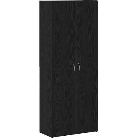 Maison Exclusive - Armario de Oficina Roble Negro 60 x 32 x 152,5