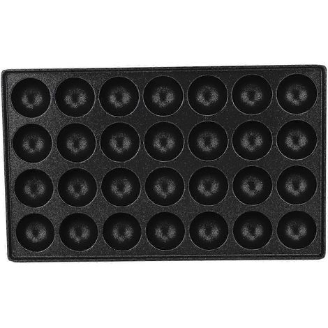 Moule à takoyaki à 28 trous, plaque de cuisson pour takoyaki, poêle antiadhésive, compatible avec les boulettes de viande, les œufs de caille, etc. (1/5)